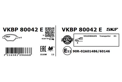 SKF VKBP 80042 E EAN: 7316581296668.