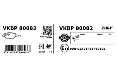 SKF VKBP 80082 EAN: 7316581298037.