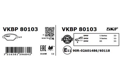 SKF VKBP 80103 EAN: 7316581296842.