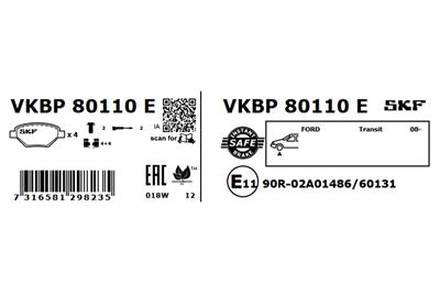 SKF VKBP 80110 E EAN: 7316581298235.