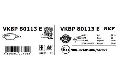 SKF VKBP 80113 E EAN: 7316581297283.