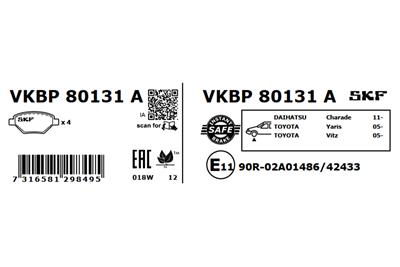 SKF VKBP 80131 A EAN: 7316581298495.