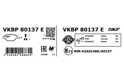 SKF VKBP 80137 E EAN: 7316581298655.