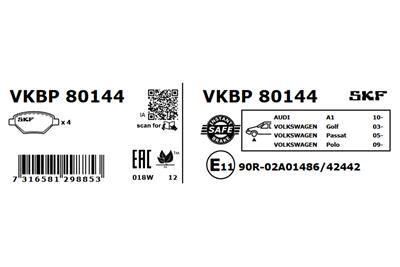 SKF VKBP 80144 EAN: 7316581298853.