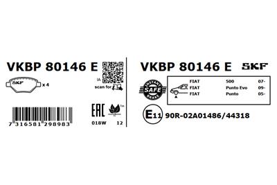 SKF VKBP 80146 E EAN: 7316581298983.