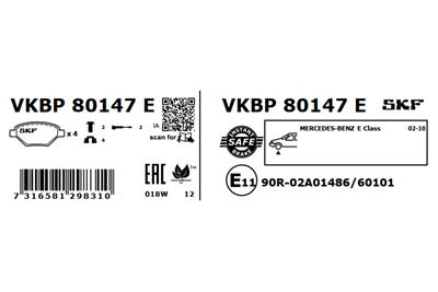 SKF VKBP 80147 E EAN: 7316581298310.