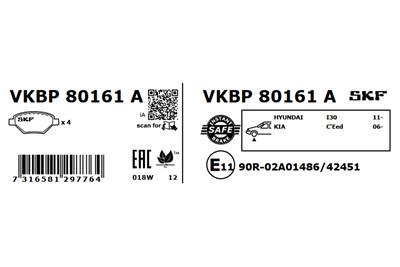 SKF VKBP 80161 A EAN: 7316581297764.
