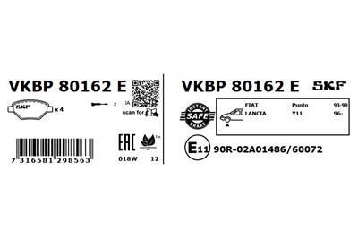 SKF VKBP 80162 E EAN: 7316581298563.