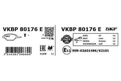 SKF VKBP 80176 E EAN: 7316581296699.
