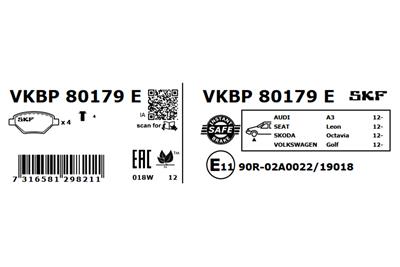 SKF VKBP 80179 E EAN: 7316581298211.