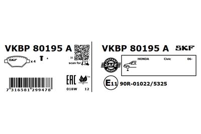 SKF VKBP 80195 A EAN: 7316581299478.
