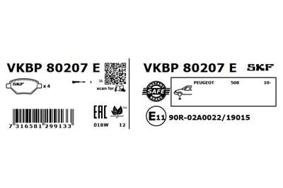 SKF VKBP 80207 E EAN: 7316581299133.
