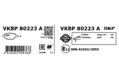 SKF VKBP 80223 A EAN: 7316581299768.