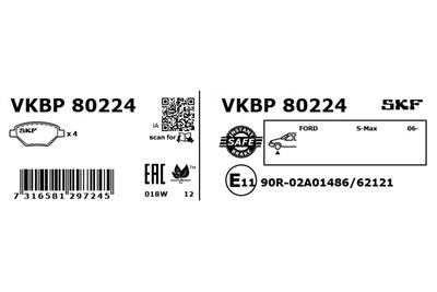 SKF VKBP 80224 EAN: 7316581297245.