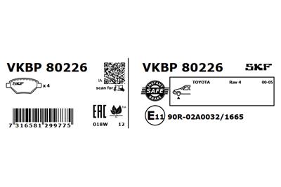 SKF VKBP 80226 EAN: 7316581299775.