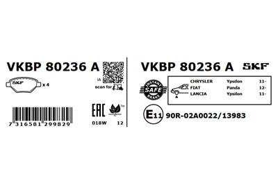 SKF VKBP 80236 A EAN: 7316581299829.