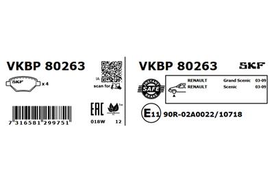 SKF VKBP 80263 EAN: 7316581299751.
