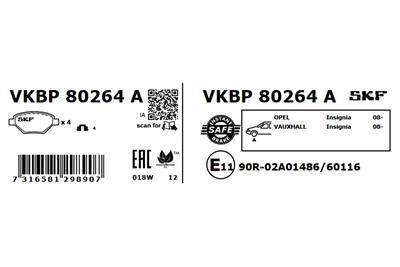 SKF VKBP 80264 A EAN: 7316581298907.