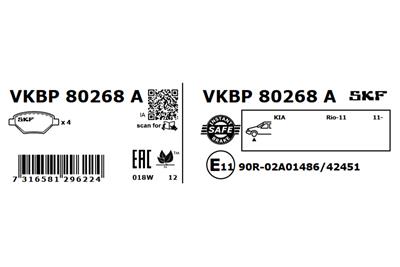 SKF VKBP 80268 A EAN: 7316581296224.