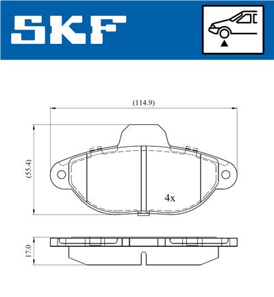 SKF VKBP 80284 E EAN: 7316581300105.