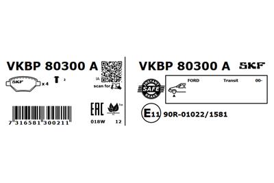 SKF VKBP 80300 A EAN: 7316581300211.