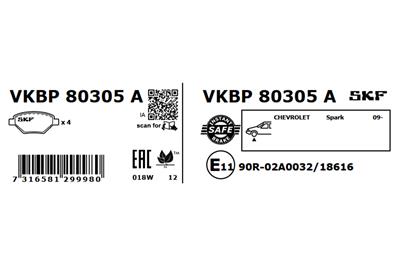 SKF VKBP 80305 A EAN: 7316581299980.