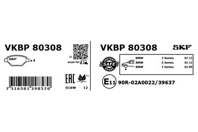 SKF VKBP 80308 EAN: 7316581298570.
