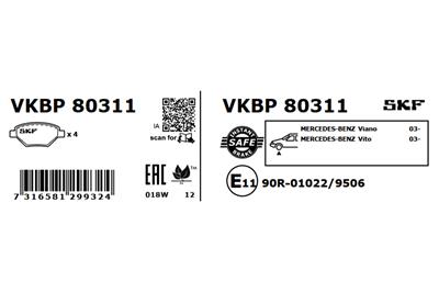 SKF VKBP 80311 EAN: 7316581299324.