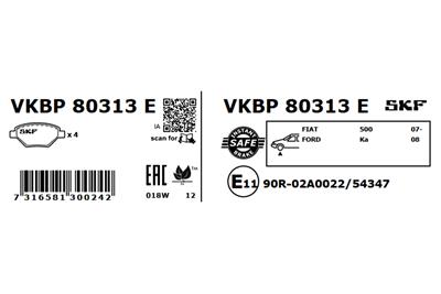 SKF VKBP 80313 E EAN: 7316581300242.