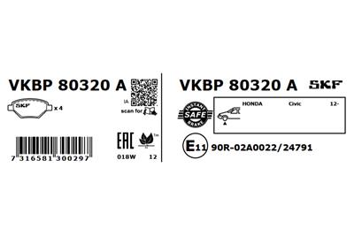 SKF VKBP 80320 A EAN: 7316581300297.