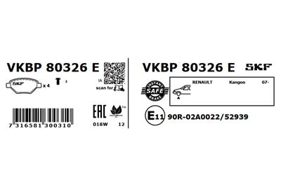 SKF VKBP 80326 E EAN: 7316581300310.