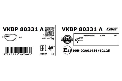 SKF VKBP 80331 A EAN: 7316581297962.