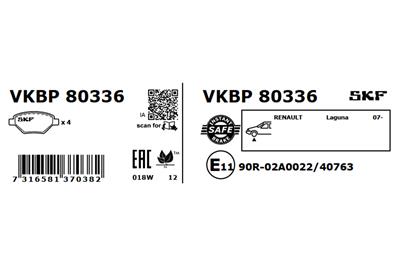 SKF VKBP 80336 EAN: 7316581370382.
