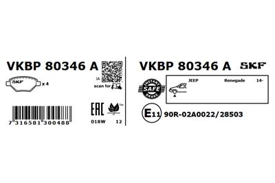 SKF VKBP 80346 A EAN: 7316581300488.