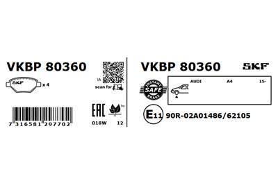 SKF VKBP 80360 EAN: 7316581297702.
