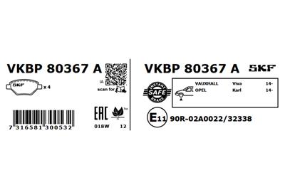 SKF VKBP 80367 A EAN: 7316581300532.