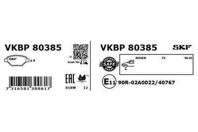 SKF VKBP 80385 EAN: 7316581300617.