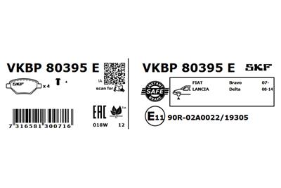 SKF VKBP 80395 E EAN: 7316581300716.
