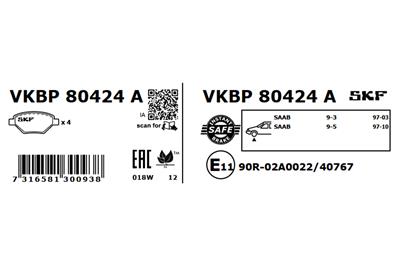 SKF VKBP 80424 A EAN: 7316581300938.