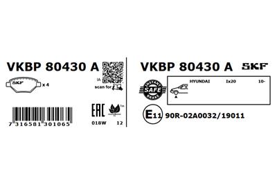 SKF VKBP 80430 A EAN: 7316581301065.
