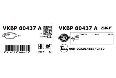 SKF VKBP 80437 A EAN: 7316581300464.