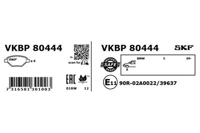 SKF VKBP 80444 EAN: 7316581301003.