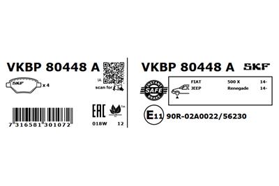 SKF VKBP 80448 A EAN: 7316581301072.