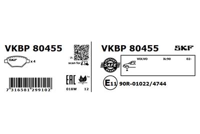 SKF VKBP 80455 EAN: 7316581299102.
