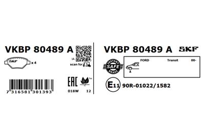 SKF VKBP 80489 A EAN: 7316581301393.