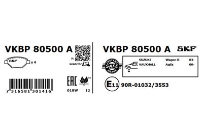 SKF VKBP 80500 A EAN: 7316581301416.