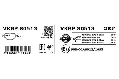 SKF VKBP 80513 EAN: 7316581301263.