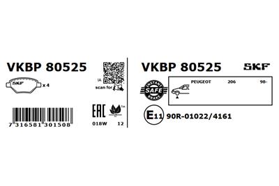 SKF VKBP 80525 EAN: 7316581301508.