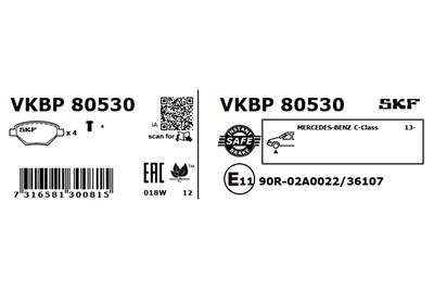 SKF VKBP 80530 EAN: 7316581300815.