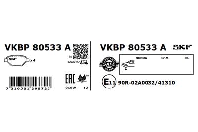 SKF VKBP 80533 A EAN: 7316581298723.